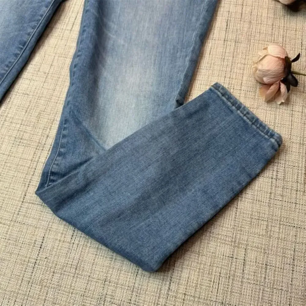 J.Crew Women's High-Rise‎ Skinny Jeans Size 27 Light Blue Denim